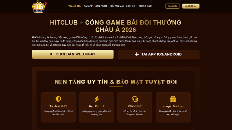Sứ mệnh và trách nhiệm của cổng game HitClub 