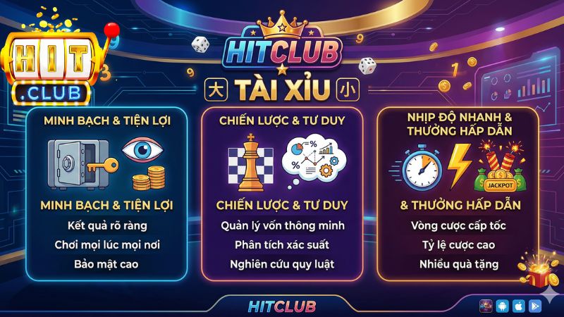 Lý do Tài Xỉu online Hitclub thu hút người chơi