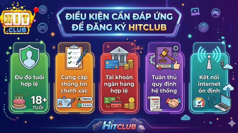 Nắm rõ các điều kiện cần đáp ứng khi đăng ký Hitclub